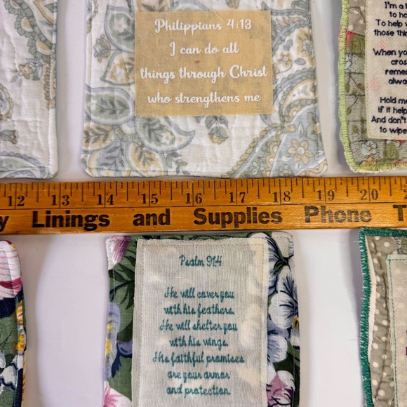 6 Handcrafted Prayer Quilts Unique lot - Picture 3 of 5